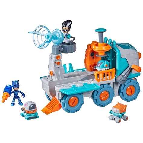 PJ Masks 2-in-1 Romeo's Vehicle and Robot Factory Playset | Smyths Toys UK