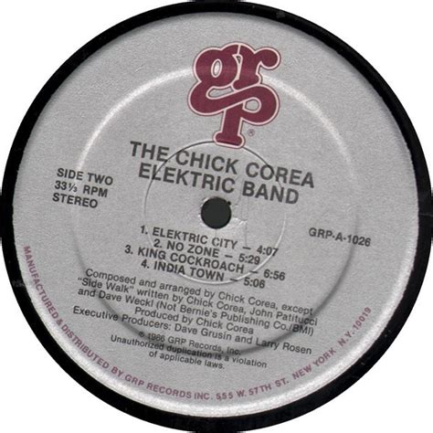 Chick Corea “The Chick Corea Elektric Band "1986... - return to the ...