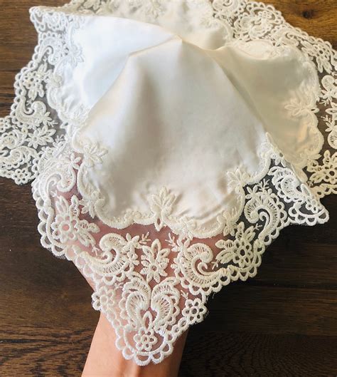 Bridal Handkerchief great for wedding Handkerchief for | Etsy