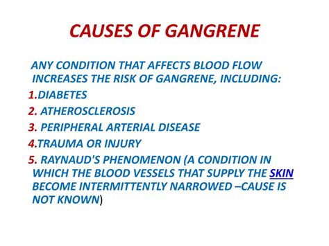 PPT - GANGRENE PowerPoint Presentation, free download - ID:801982