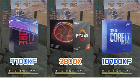 INTEL i7 9700KF vs RYZEN 7 3800X vs INTEL i7 10700KF with RTX 2080 Ti (7 Games) - YouTube