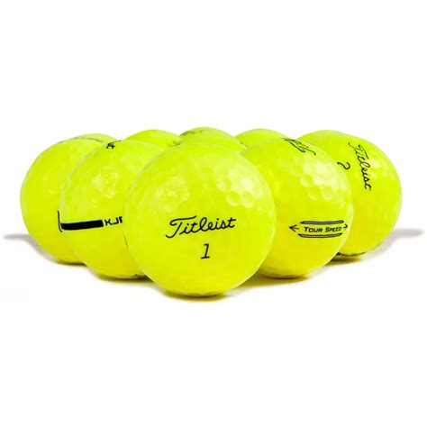 Titleist Tour Speed Yellow Logo Overrun Golf Balls - Golfballs.com