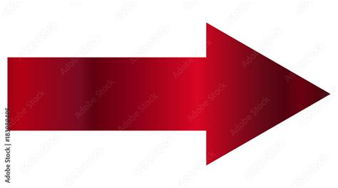 Vector illustration of red arrow Stock Vector | Adobe Stock