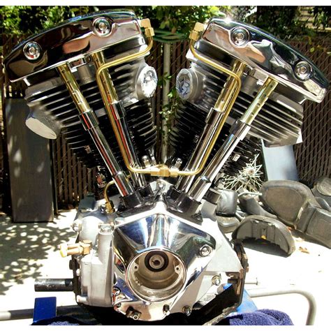 Old-Stf Brass Rocker Box Oil Lines for Harley Shovelhead | STFB66 | Get Lowered Cycles