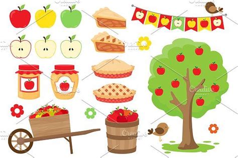 Apple Picking Clipart | Apple clip art, Clip art, Apple picking