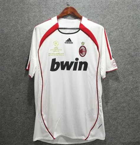 AC Milan White Away 2006/07 Shirt – Pauls Retros