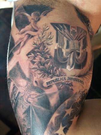 Dominican Crest 2 | Chest tattoo drawings, Arm sleeve tattoos, Timeless tattoo