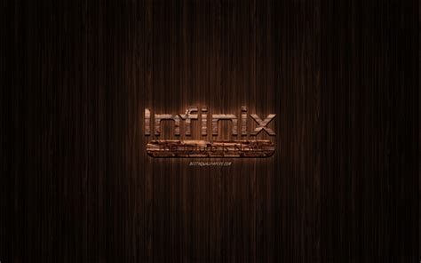 Download wallpapers Infinix Mobile logo, wooden logo, wooden background ...