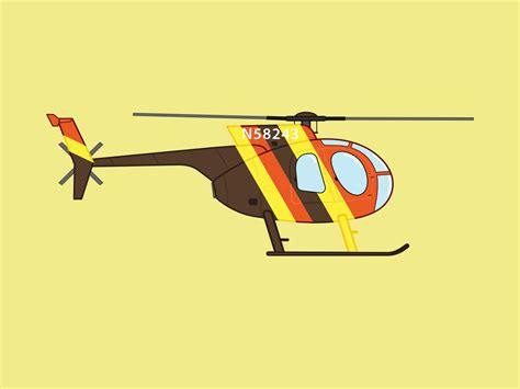 Magnum PI Helicopter by Michael Peretti on Dribbble