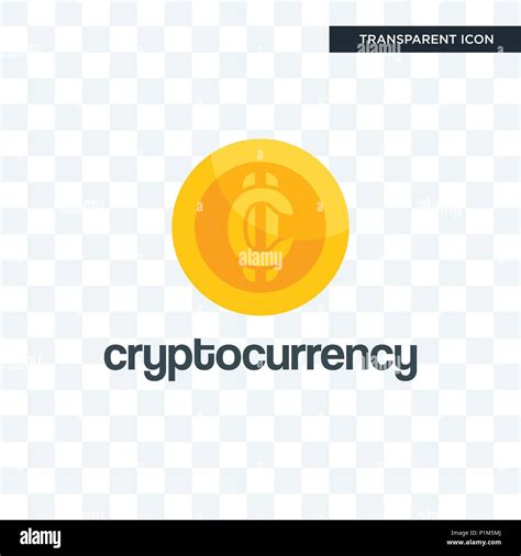 cryptocurrency vector icon isolated on transparent background ...