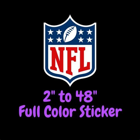 NFL Shield Logo Full Color Vinyl Sticker – Custom Size – Biggest Decal Shop