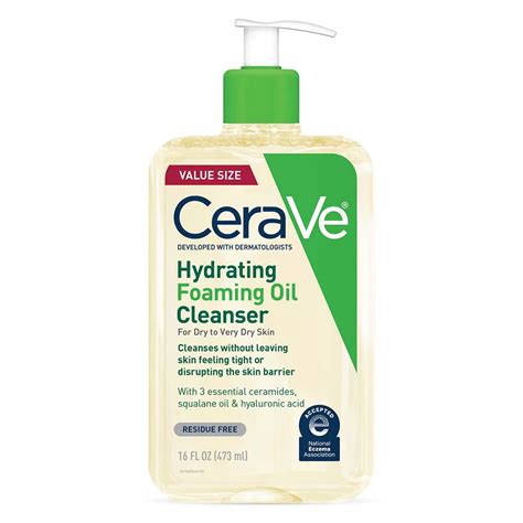 CeraVe Hydrating Foaming Oil Cleanser Value Size - Shop Facial cleansers & scrubs at H-E-B