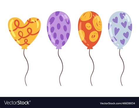 Birthday party balloons Royalty Free Vector Image