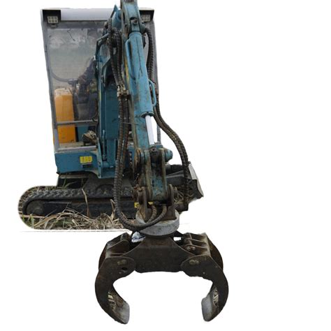 Agile Grapple on Mini Excavator Rotating Log Grapple on Mini Excavator ...