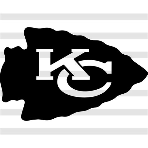 Kansas City Chiefs Black And White Logo Svg Football - vrogue.co