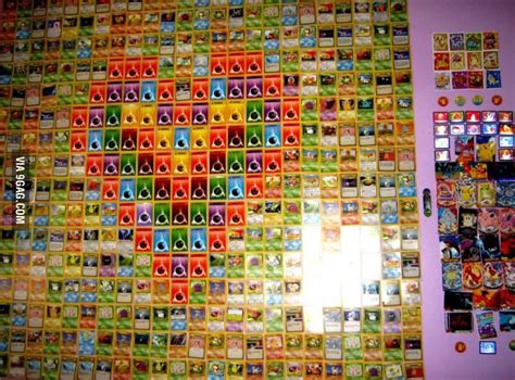 ~on 9gag.com~ Another wall of Pokemon cards, this time featuring the ...