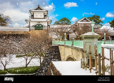 Kanazawa, Japan at Kanazawa Castle in the winter Stock Photo, Royalty Free Image: 132153992 - Alamy