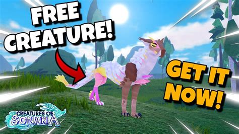 GET THIS FREE CREATURE! NEW MISSION CREATURE! | Creatures of Sonaria - YouTube