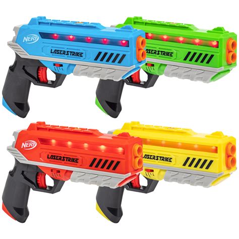 Buy Nerf Laser Strike 4-Player Laser Tag Blaster Set, Indoor or Outdoor ...