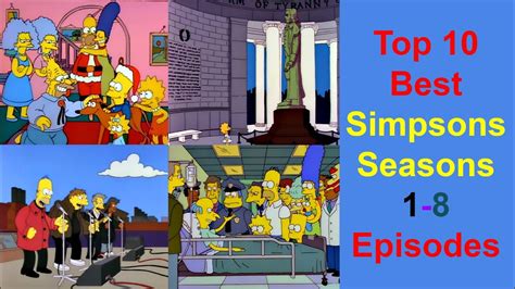 The Simpsons - Top 10 Best Seasons 1-8 Episodes - YouTube