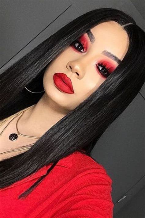 Enamórate de estos maquillajes de ojos con sombras rojas - Kimi Fashion