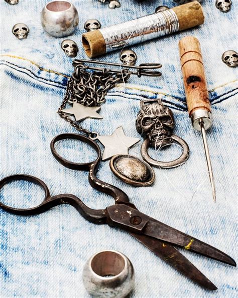 Working Sewing Tools Seamstress Stock Photo - Image of repair, ball: 44174952