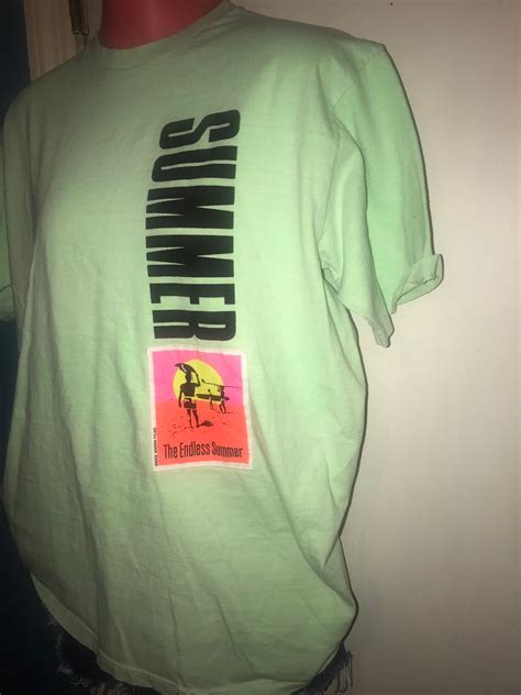 Vintage The Endless Summer T-shirt. 1980s T-Shirt The Endless Summer Hawaii Crazy Shirt. Neon ...