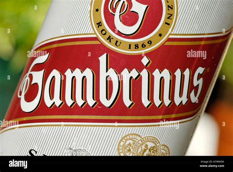 Czech beer can, Gambrinus beer from the Czech Republic Stock Photo - Alamy