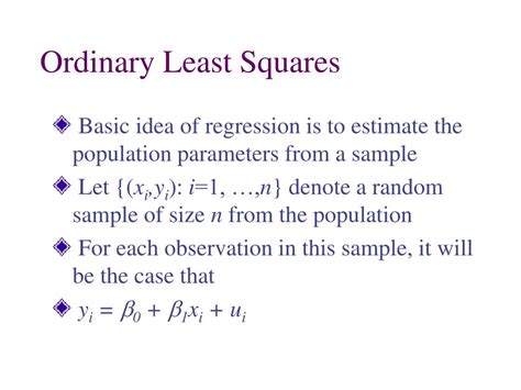 PPT - The Simple Regression Model PowerPoint Presentation - ID:7205