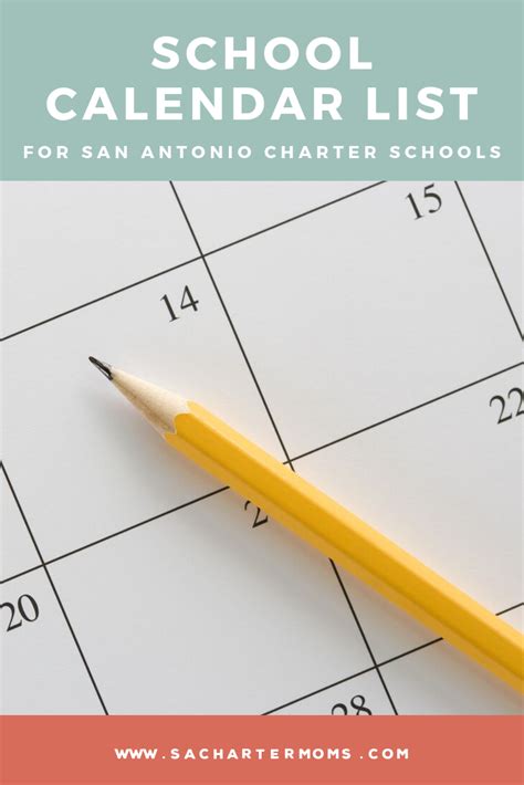 San Antonio Charter School Calendars, 2019–2020 Edition | School calendar, School calendar ...