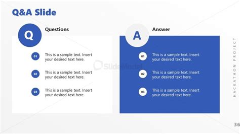 Q&A PowerPoint Slide for Hackathon PowerPoint Template - SlideModel