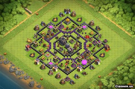 [Town Hall 9] Th9 anti 2 star war base [With Link] [9-2019] - Trophy ...