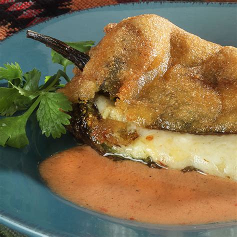 Chile Rellenos with Charred Tomato Sauce Recipe | Dairy Discovery Zone