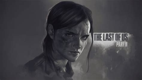 3840x2160 Ellie The Last Of Us Part 2 Monochrome Poster 4k 4K ,HD 4k Wallpapers,Images ...