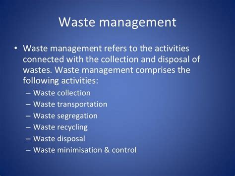 Waste Management