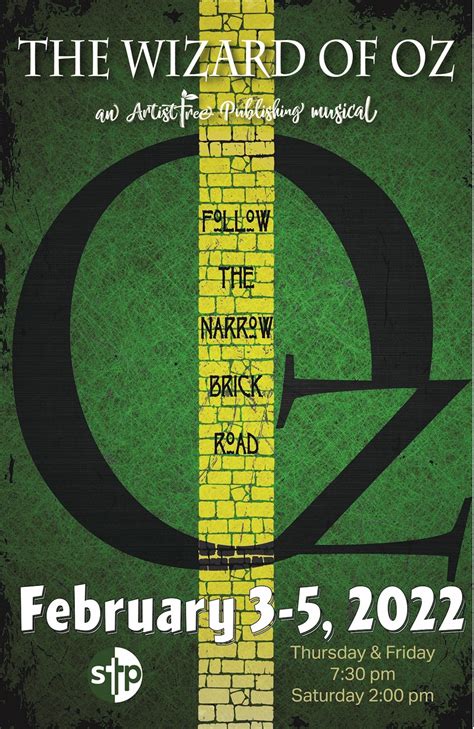 The Wizard of Oz Thursday, February 3, 2022 @ 7:30 PM - Information