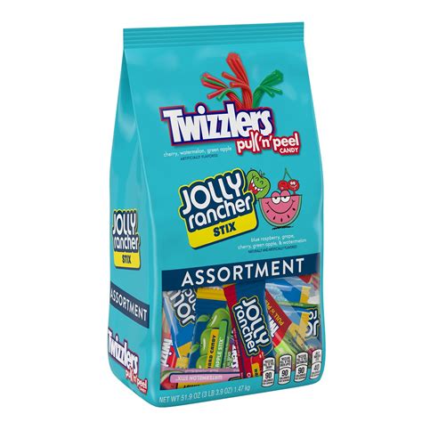 Buy Twizzlers Pull 'n' Peel and Jolly Rancher Assorted Chewy Candy, 51.9 oz Online at Lowest ...