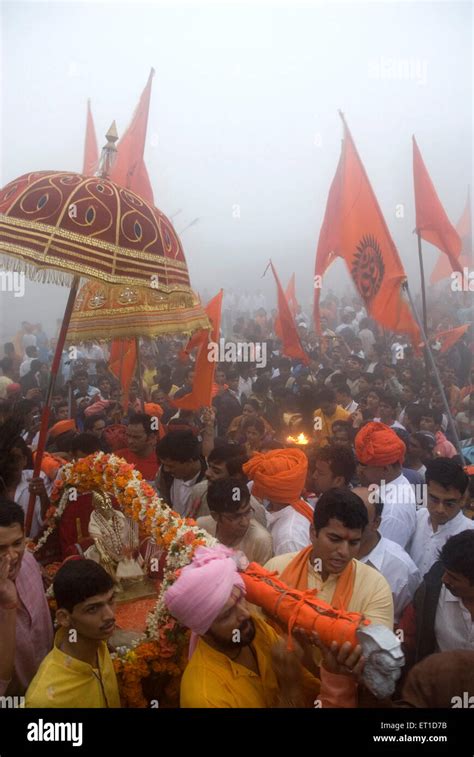 Shivaji Maharaj coronation ceremony ; Raigad Fort ; Mahad ; Maharashtra ...