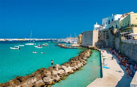 Seaside of Lecce Region, Otranto City Stock Image - Image of europe ...