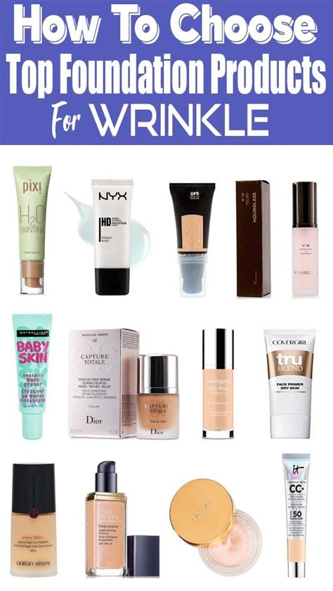 How To Choose Foundation For Wrinkles And Pores | Hide wrinkles, Best ...