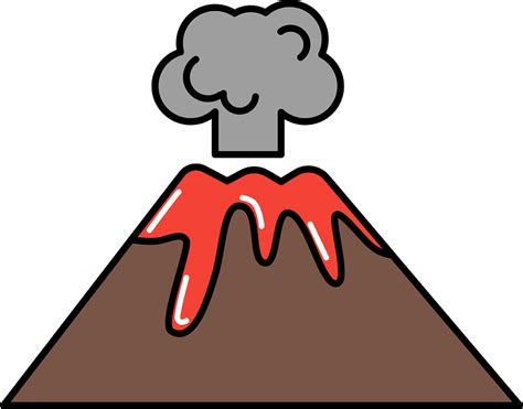 Volcano Lava Clipart