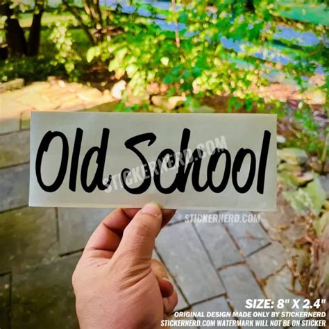 OLD SCHOOL STICKER - Vinyl Car Decals - Funny Decal - JDM KDM Tuner Stickers $8.00 - PicClick