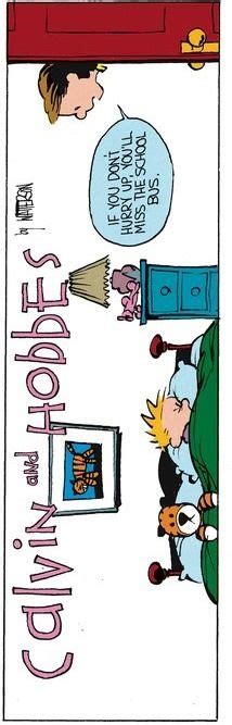 Calvin and Hobbes, Sunday Comics, 11-22-87 (DA): If you don't hurry up ...