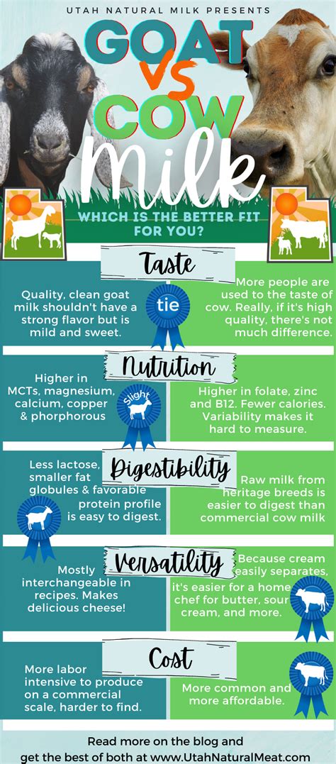 Goat Milk vs. Cow Milk: A Legen-dairy Matchup! — Utah Natural Meat