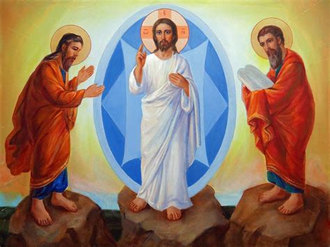 Transfiguration Of Jesus | Transfiguration of jesus, Jesus painting ...