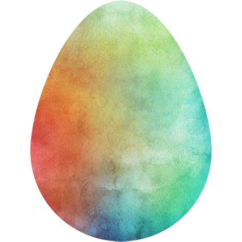 Watercolor Easter egg. Oval shape, background, texture. Transparent PNG ...