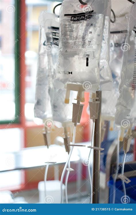 Bag for a Drip in a Hospital Stock Image - Image of patient, sick: 21738515