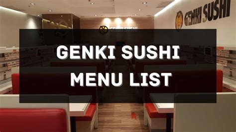 Genki Sushi Menu Prices Philippines 2024 [Updated] — All About Philippines Menu