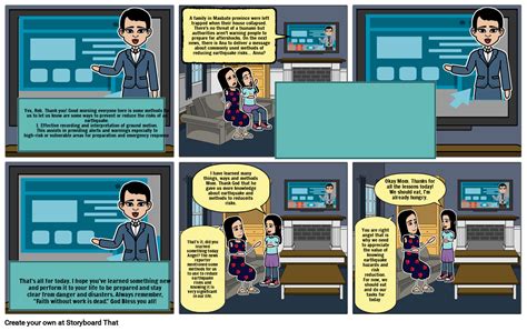 Earthquake hazard Storyboard por 5e03ae18