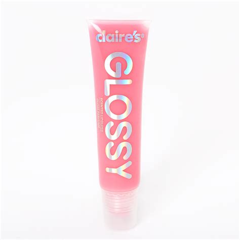 Glossy Lip Gloss - Bubblegum Pink | Claire's